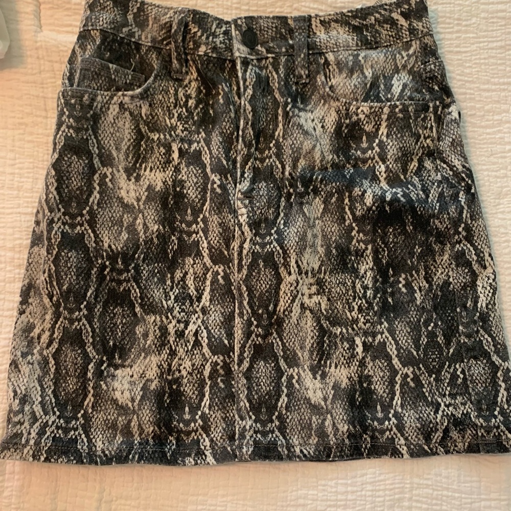 Zara Snake Print Skirt